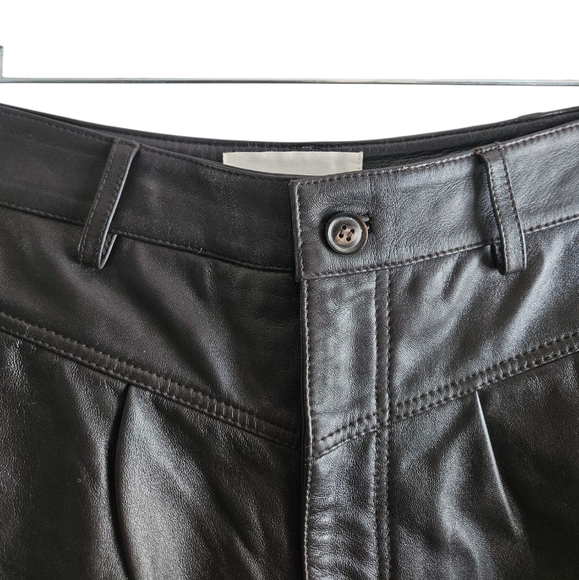ba&sh Leandro Lamb Leather Shorts - Picture 6 of 13